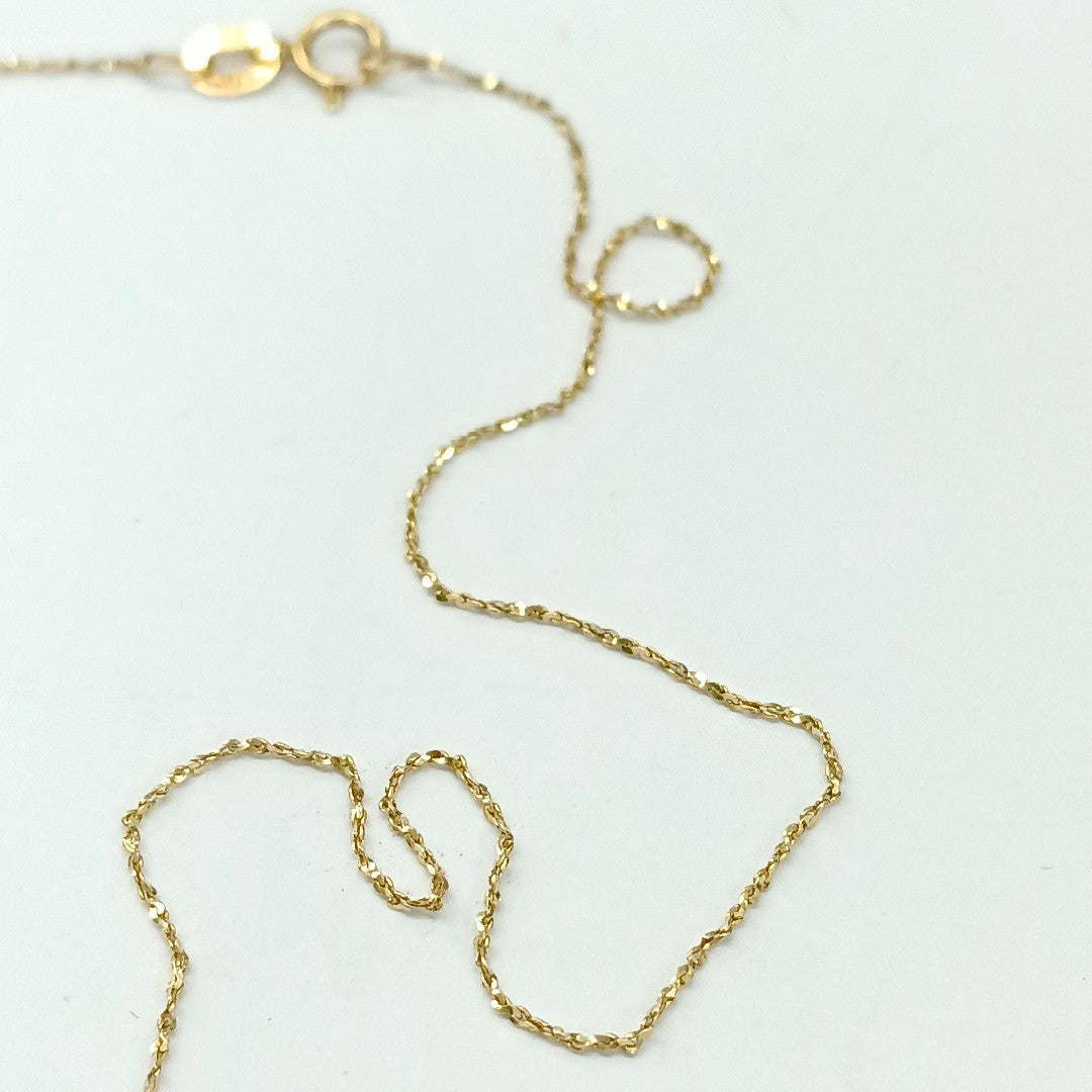 GARGANTILLA, MEDALLA RELIGIOSA ORO 14 K 2 GRMS (SEMINUEVO)