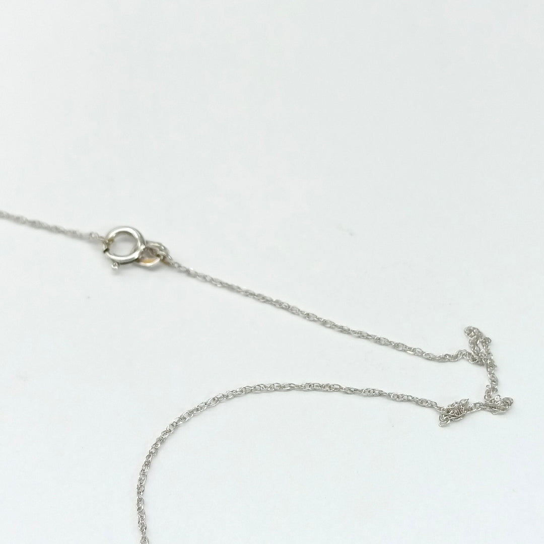 GARGANTILLA ORO BLANCO 14 K 1.1 GRMS (SEMINUEVO)