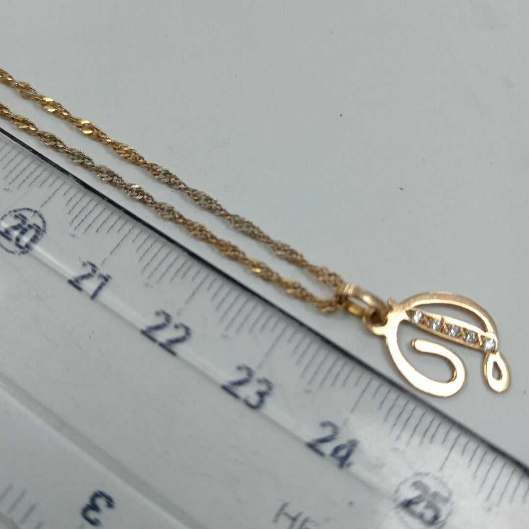 CADENA, DIJE ORO 14 K 2.9 GRMS (SEMINUEVO)