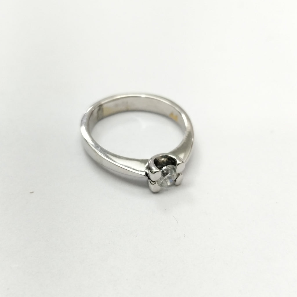 ANILLITO ORO, ORO BLANCO 14 K 4.6 GRMS (SEMINUEVO)