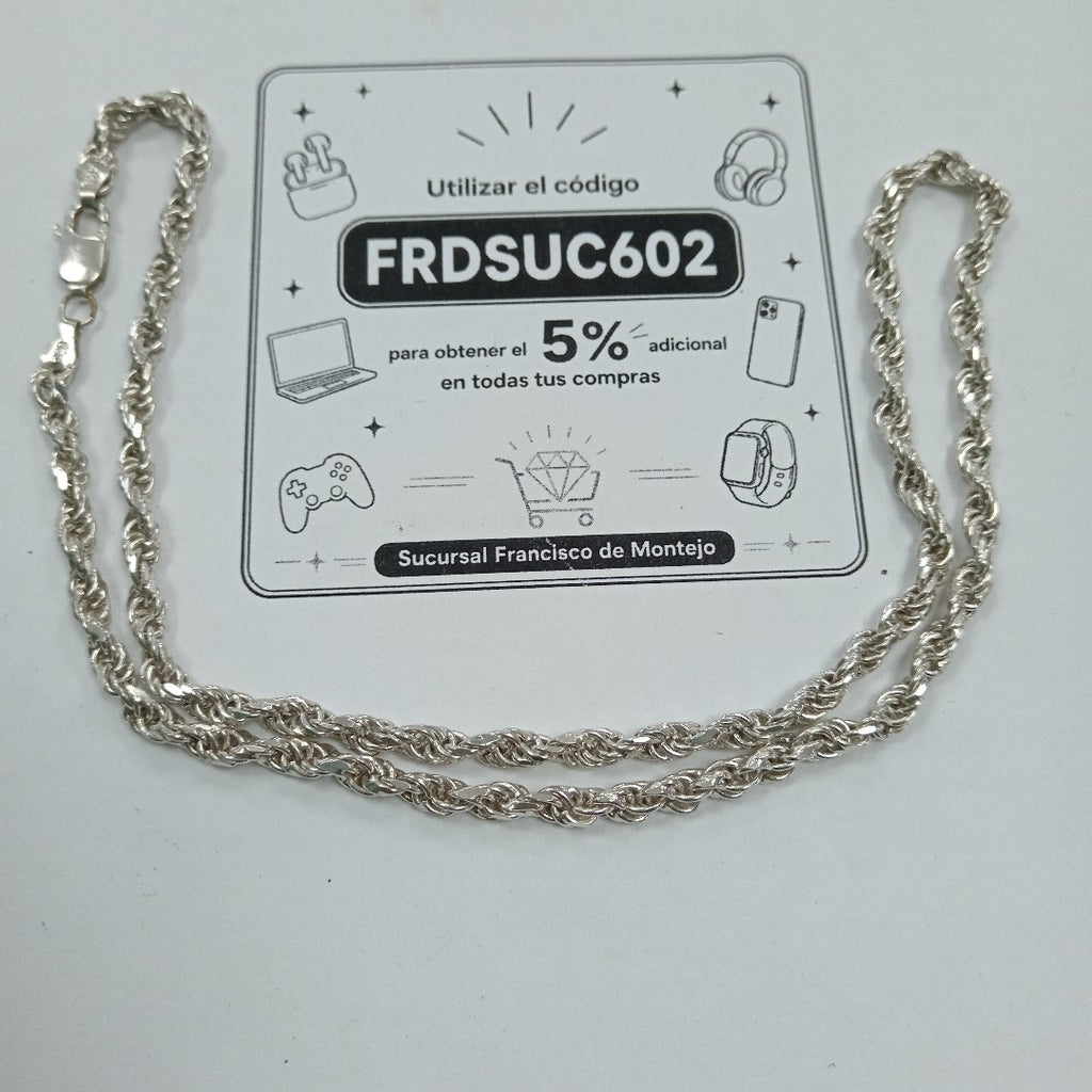 CADENA PLATA 39.2 GRMS (SEMINUEVO)