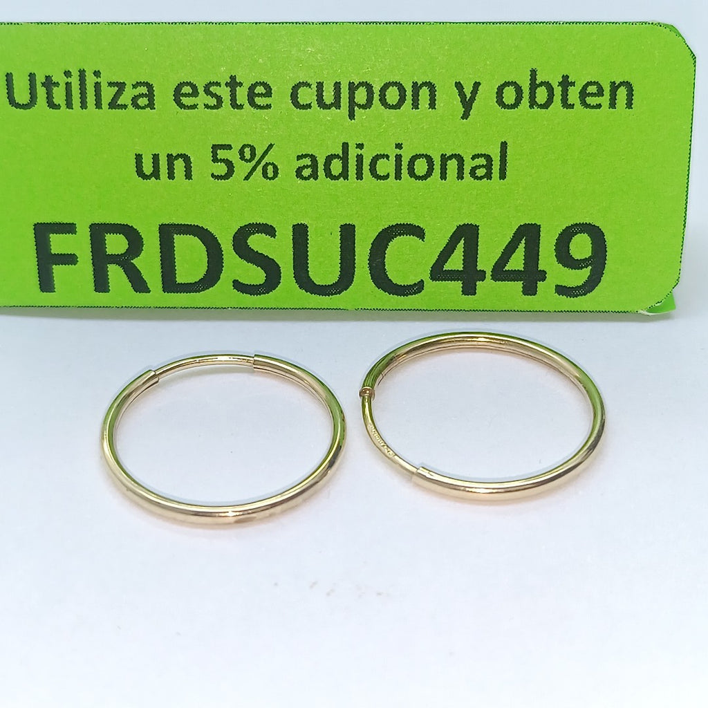 ARRACADAS PAR ORO 10 K 0.9 GRMS (SEMINUEVO)