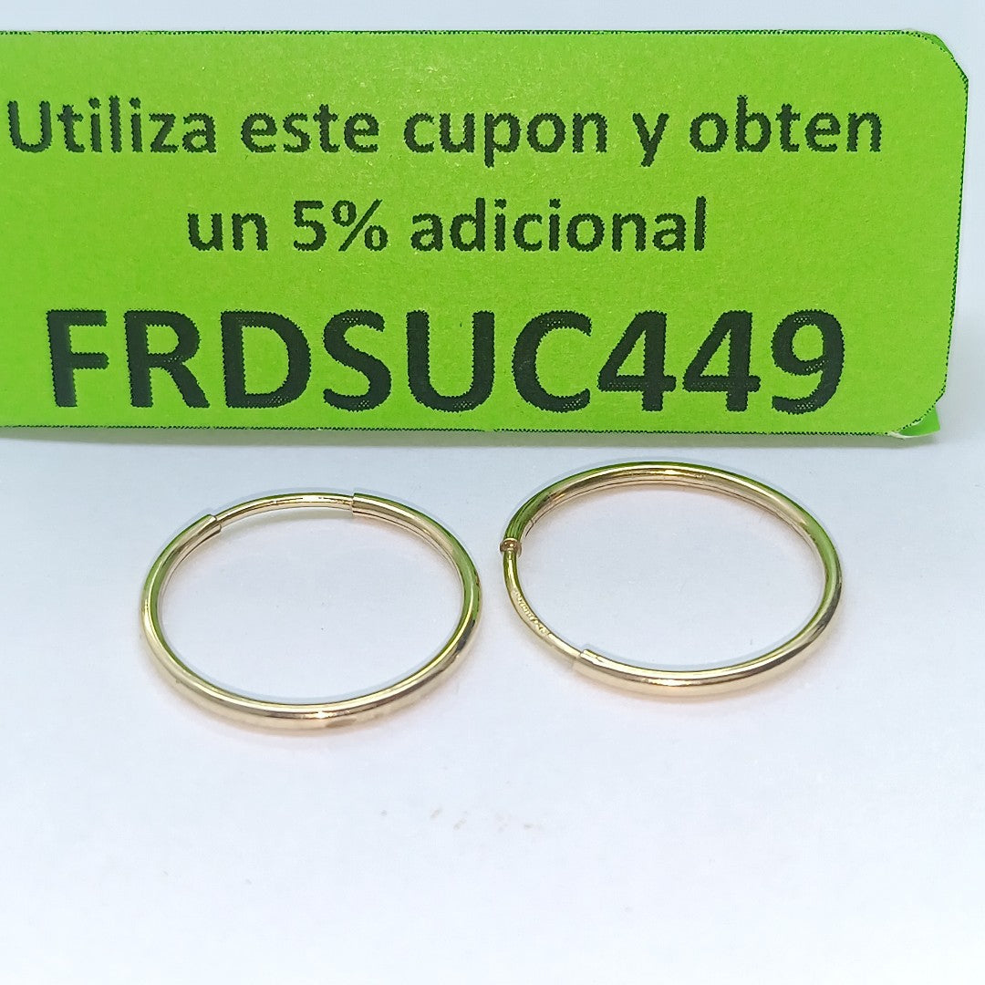 ARRACADAS PAR ORO 10 K 0.9 GRMS (SEMINUEVO)