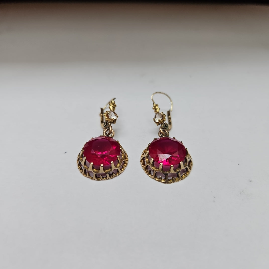 ARETES PAR ORO 8 K 6.4 GRMS (SEMINUEVO)