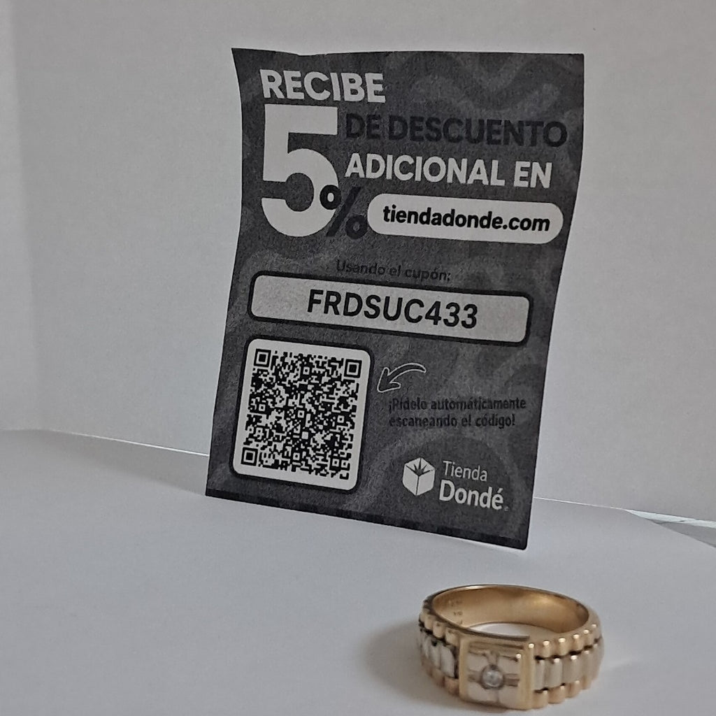 ANILLO ORO 14 K 11.2 GRMS (SEMINUEVO)