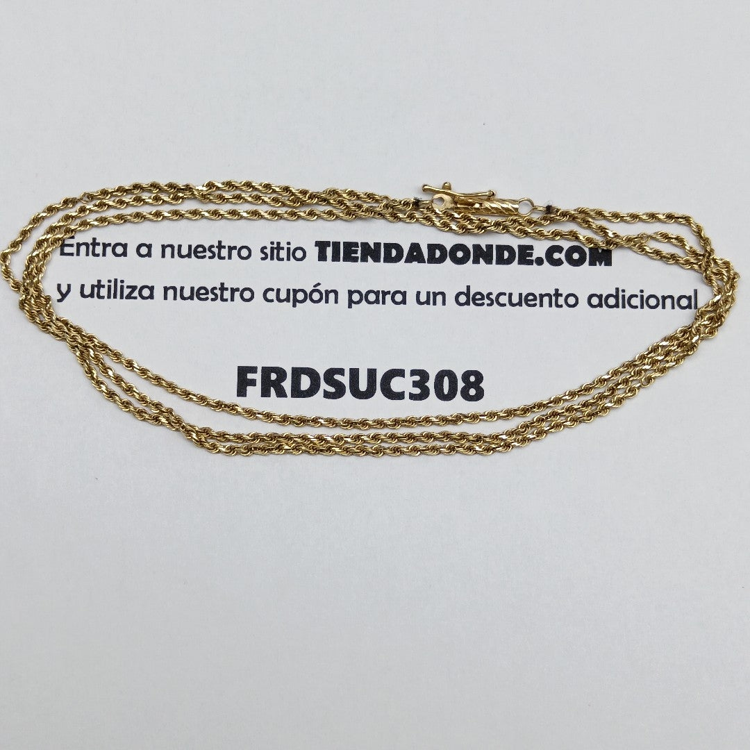 CADENA ORO 14 K 4.7 GRMS (SEMINUEVO)