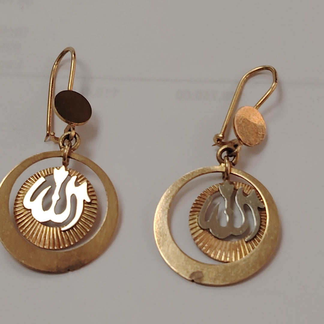 ARETES PAR ORO 14 K 6,40 GRMS (SEMINUEVO)