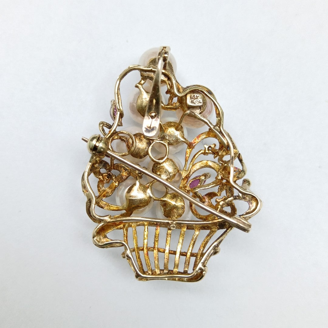 BROCHE ORO 14 K 11,70 GRMS (SEMINUEVO)