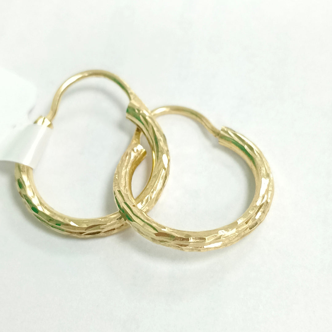ARRACADAS PAR ORO 14 K 1.4 GRMS (SEMINUEVO)