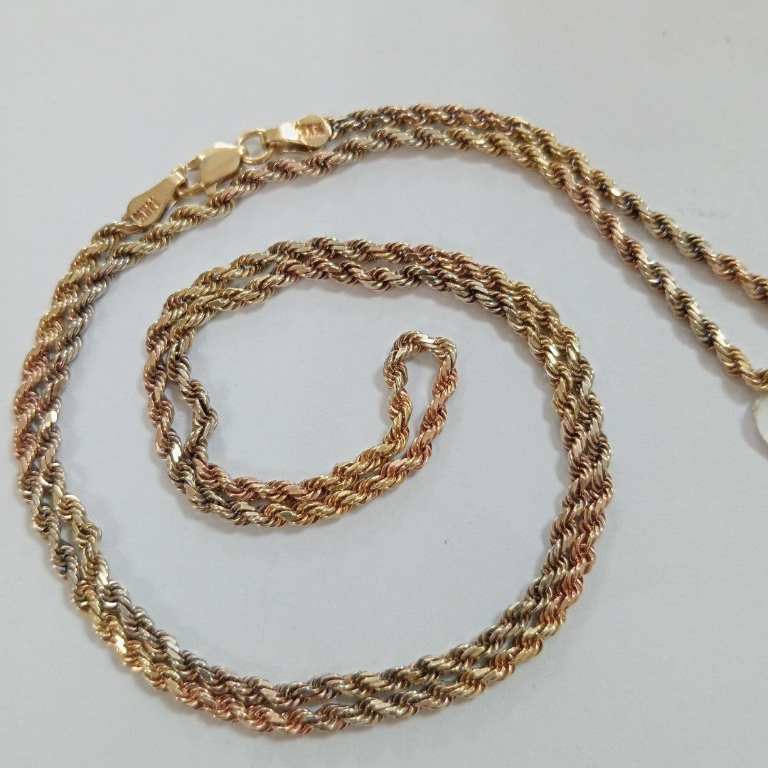 CADENA ORO COMBINADO 14 K 11.2 GRMS (SEMINUEVO)