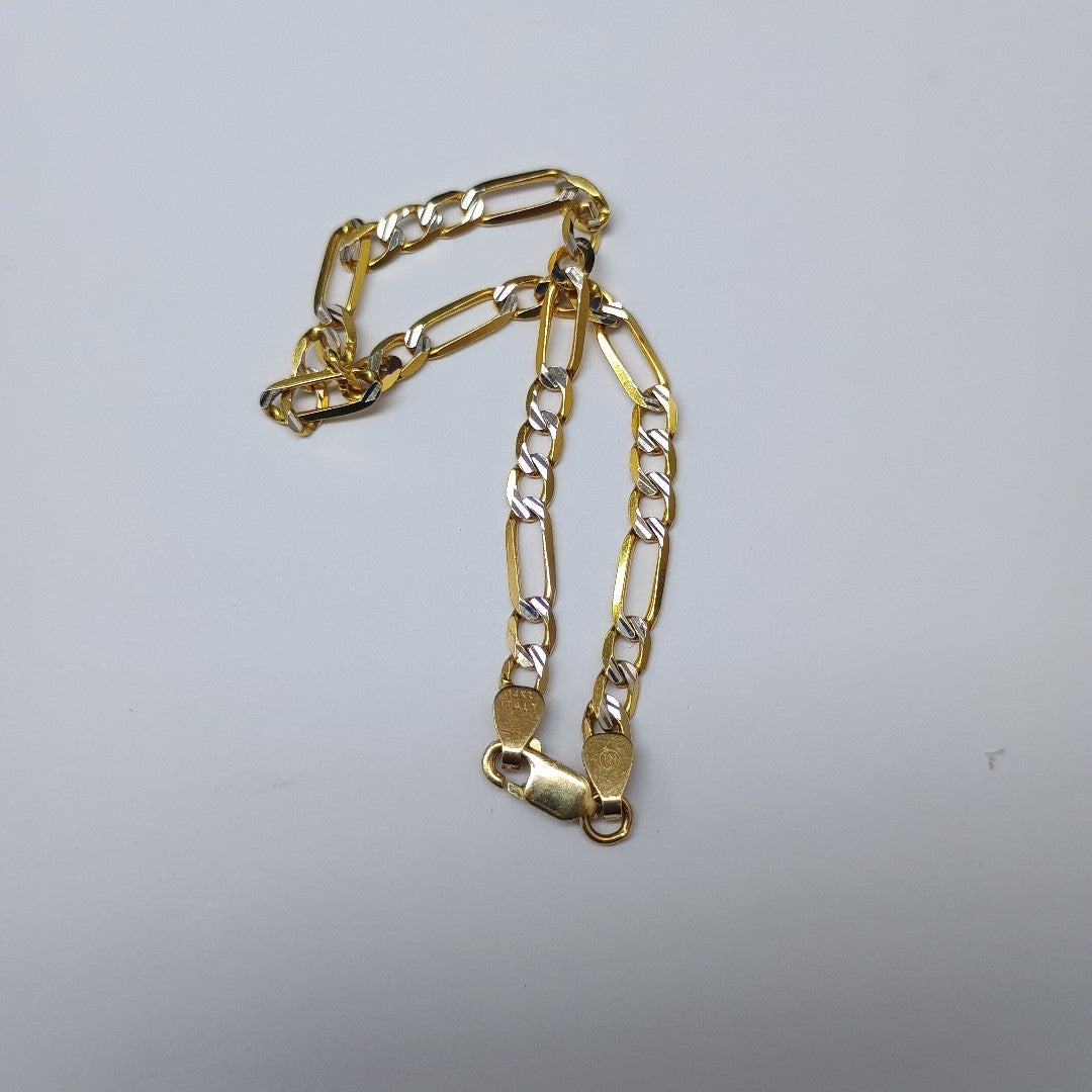 PULSERA ORO, RODIADO 14 K 3.9 GRMS (SEMINUEVO)