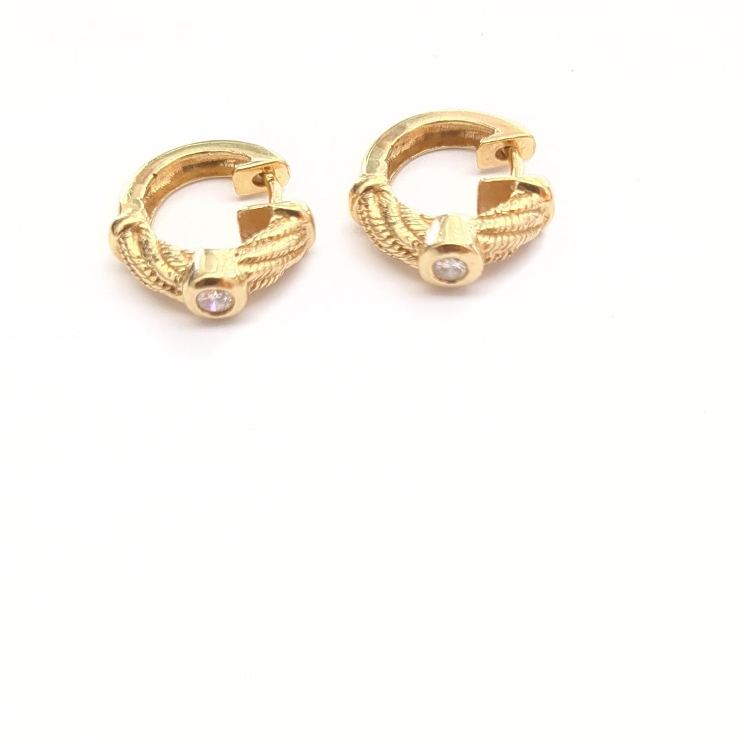 ARETES PAR ORO 14 K 4,20 GRMS (SEMINUEVO)