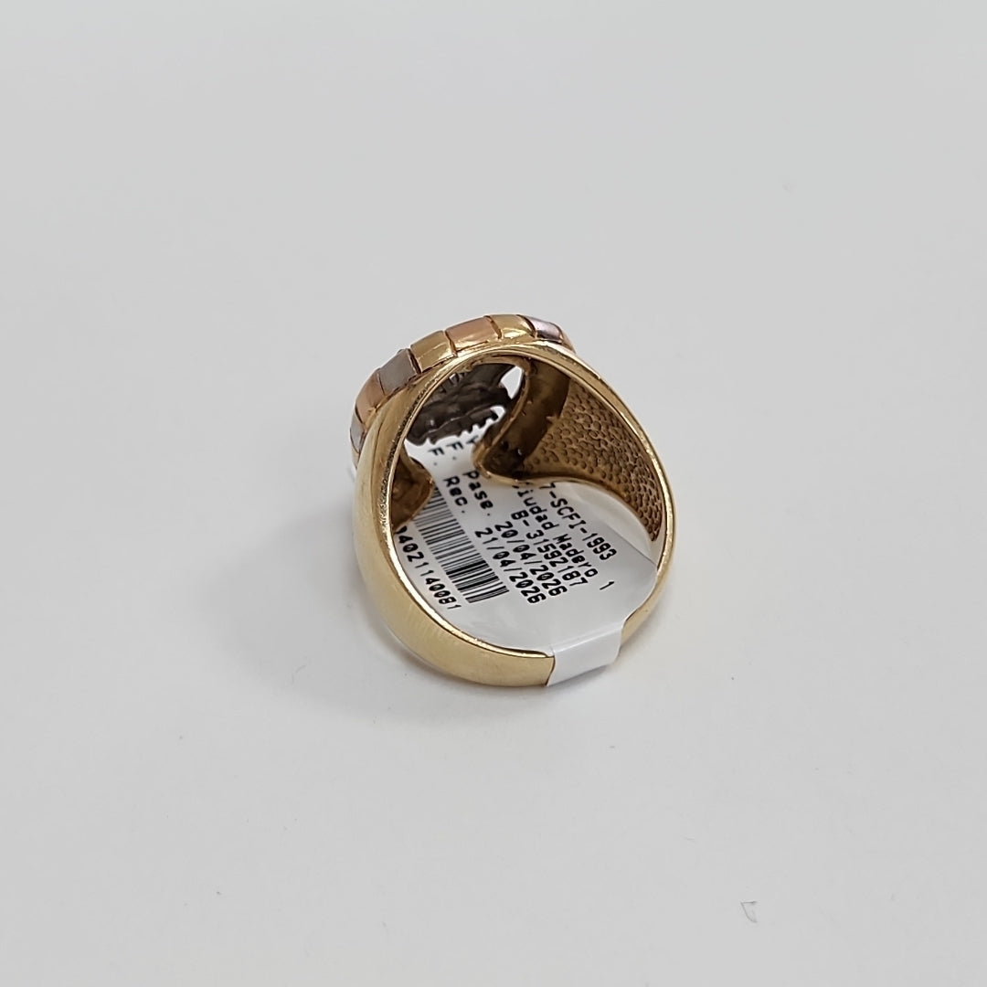 ANILLO ORO, ORO BLANCO 14 K 9.8 GRMS (SEMINUEVO)