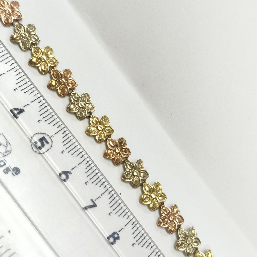 PULSERA ORO COMBINADO 14 K 7,20 GRMS (SEMINUEVO)