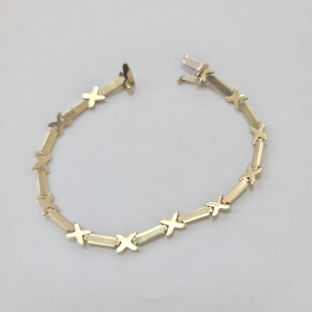 PULSERA ORO, ORO COMBINADO 14 K 5.5 GRMS (SEMINUEVO)