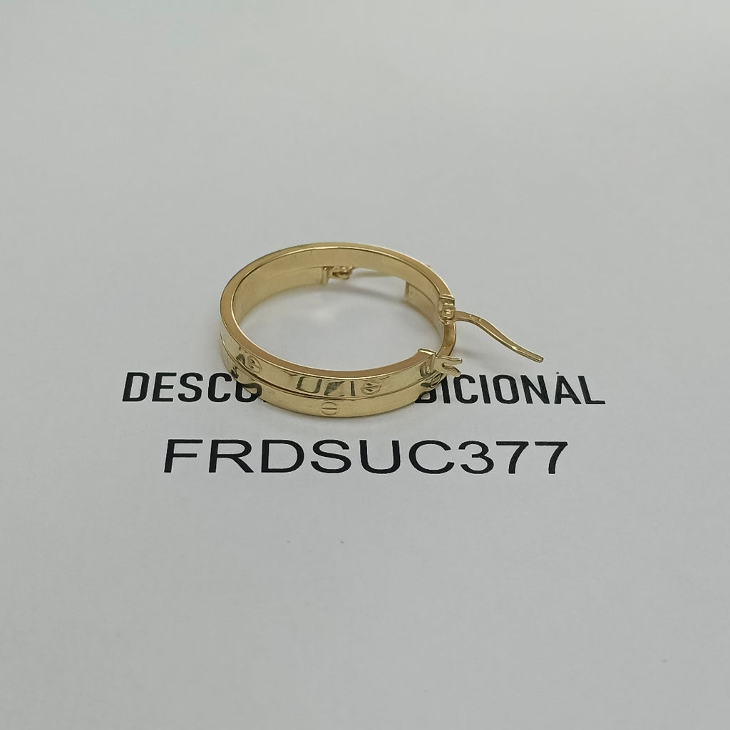 ARRACADAS PAR ORO 14 K 2.7 GRMS (SEMINUEVO)