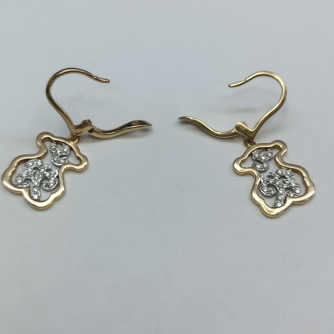 ARETES PAR ORO 16K 4,70 GRMS (SEMINUEVO)