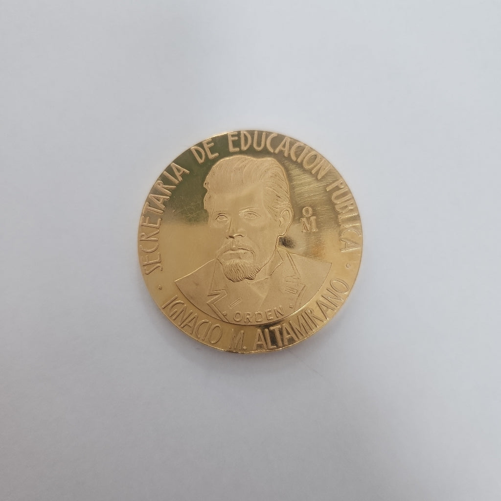 MEDALLA CONMEMORATIVA ORO 21 K 42,00 GRMS (SEMINUEVO)