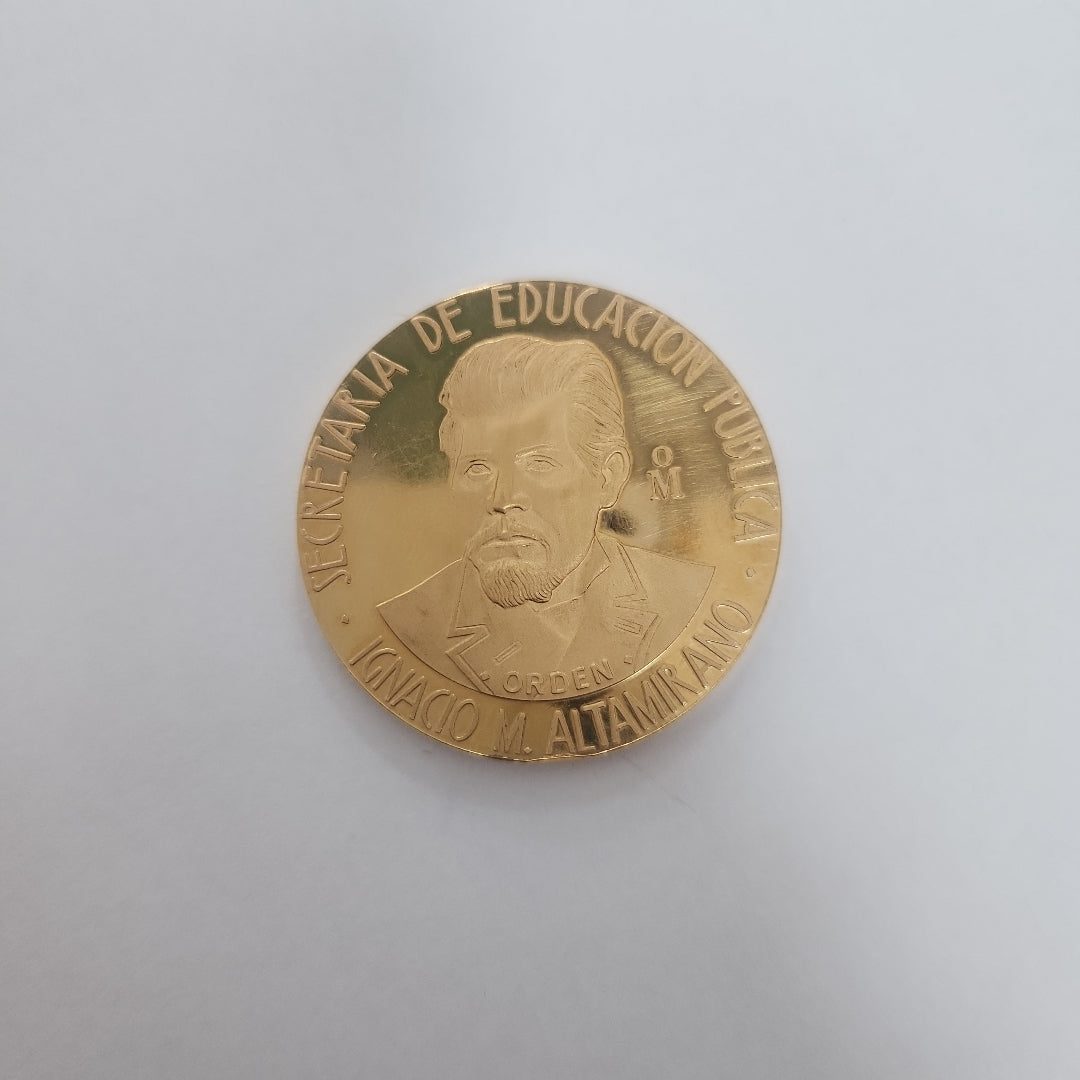 MEDALLA CONMEMORATIVA ORO 21 K 42,00 GRMS (SEMINUEVO)