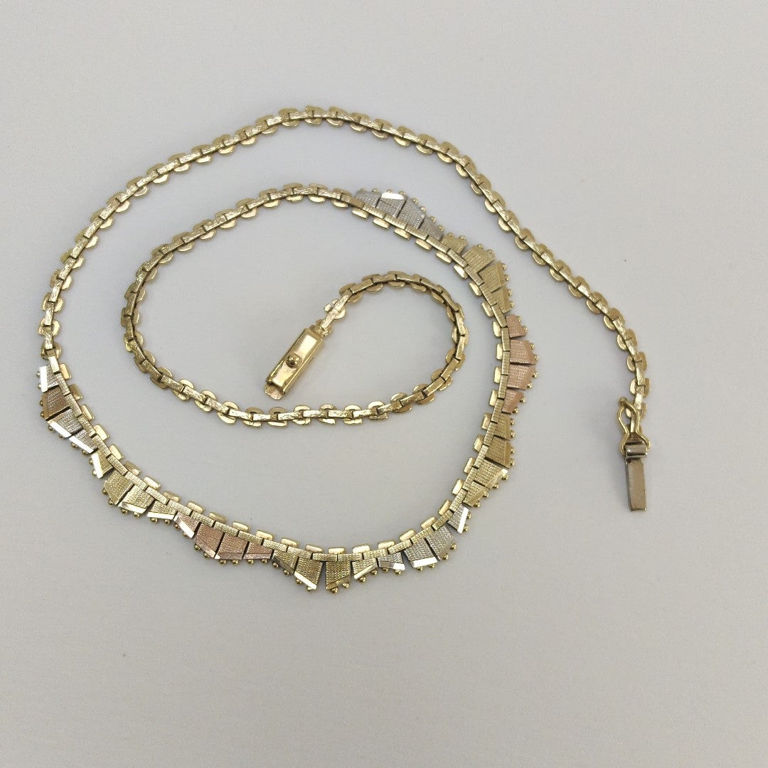 GARGANTILLA ORO, ORO COMBINADO 14 K 14.6 GRMS (SEMINUEVO)