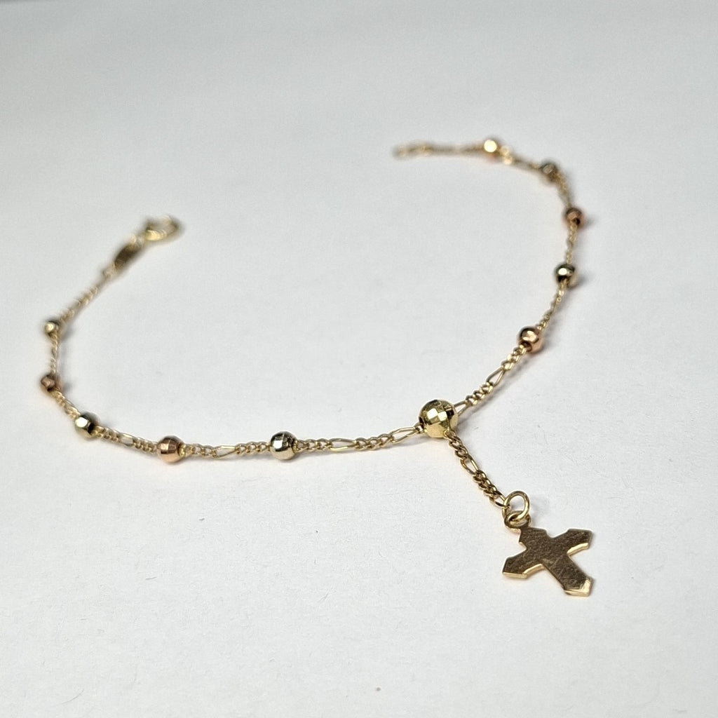 PULSERA ORO, ORO COMBINADO 14 K 1.9 GRMS (SEMINUEVO)