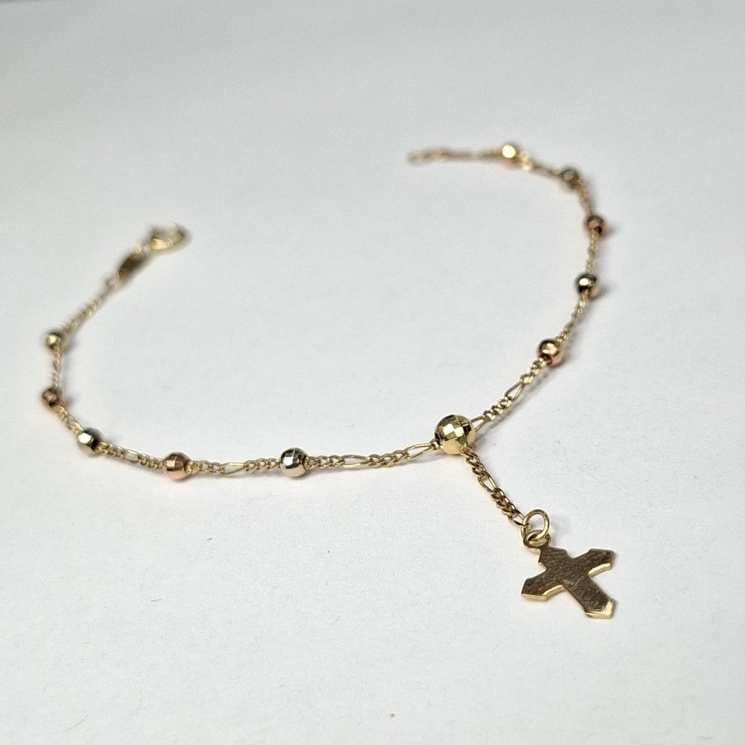 PULSERA ORO, ORO COMBINADO 14 K 1.9 GRMS (SEMINUEVO)