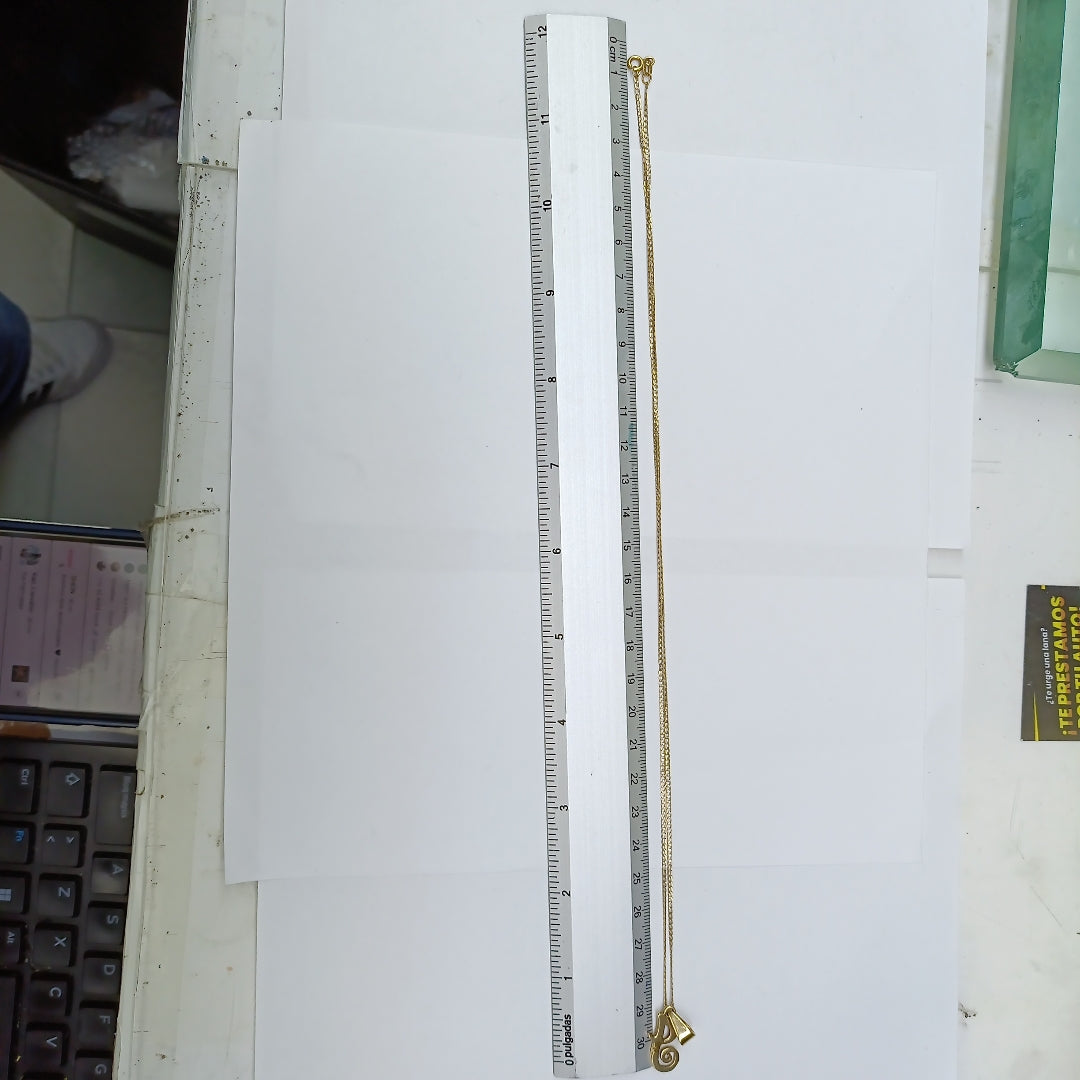CADENA, DIJE ORO 14 K 4.3 GRMS (SEMINUEVO)