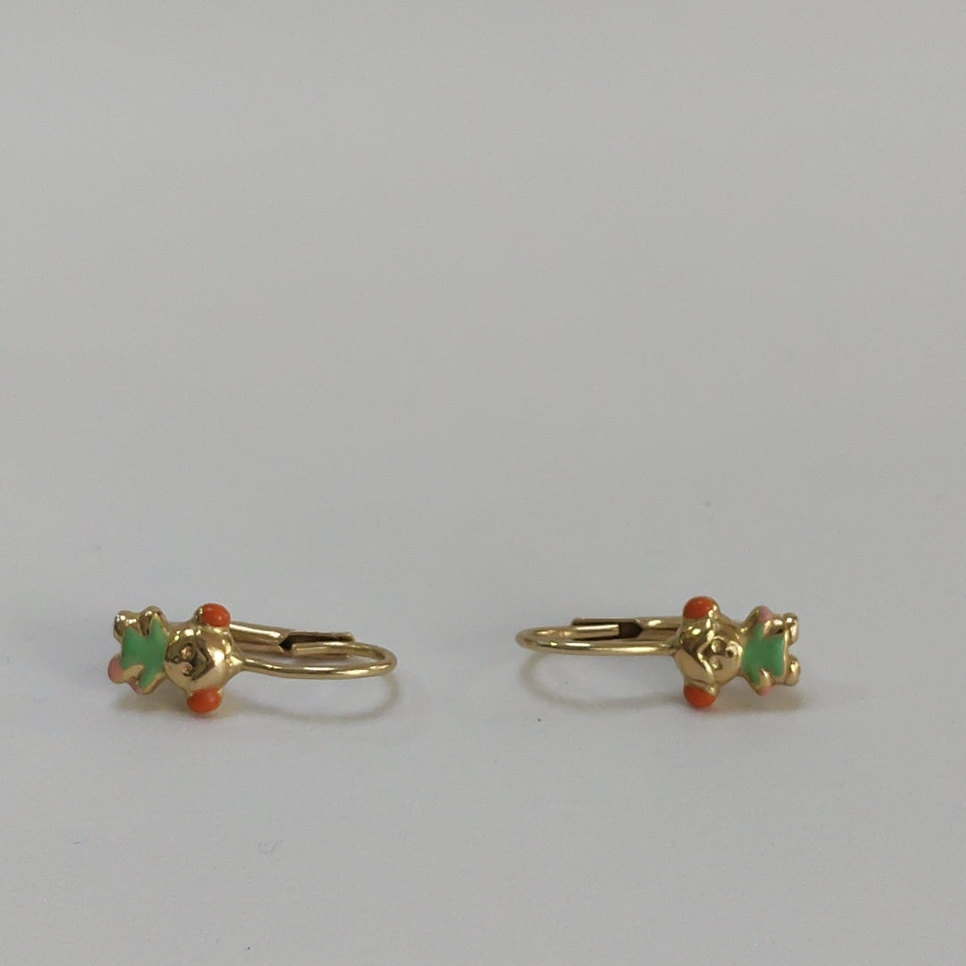 ARETES PAR ORO 14 K 1,60 GRMS (SEMINUEVO)