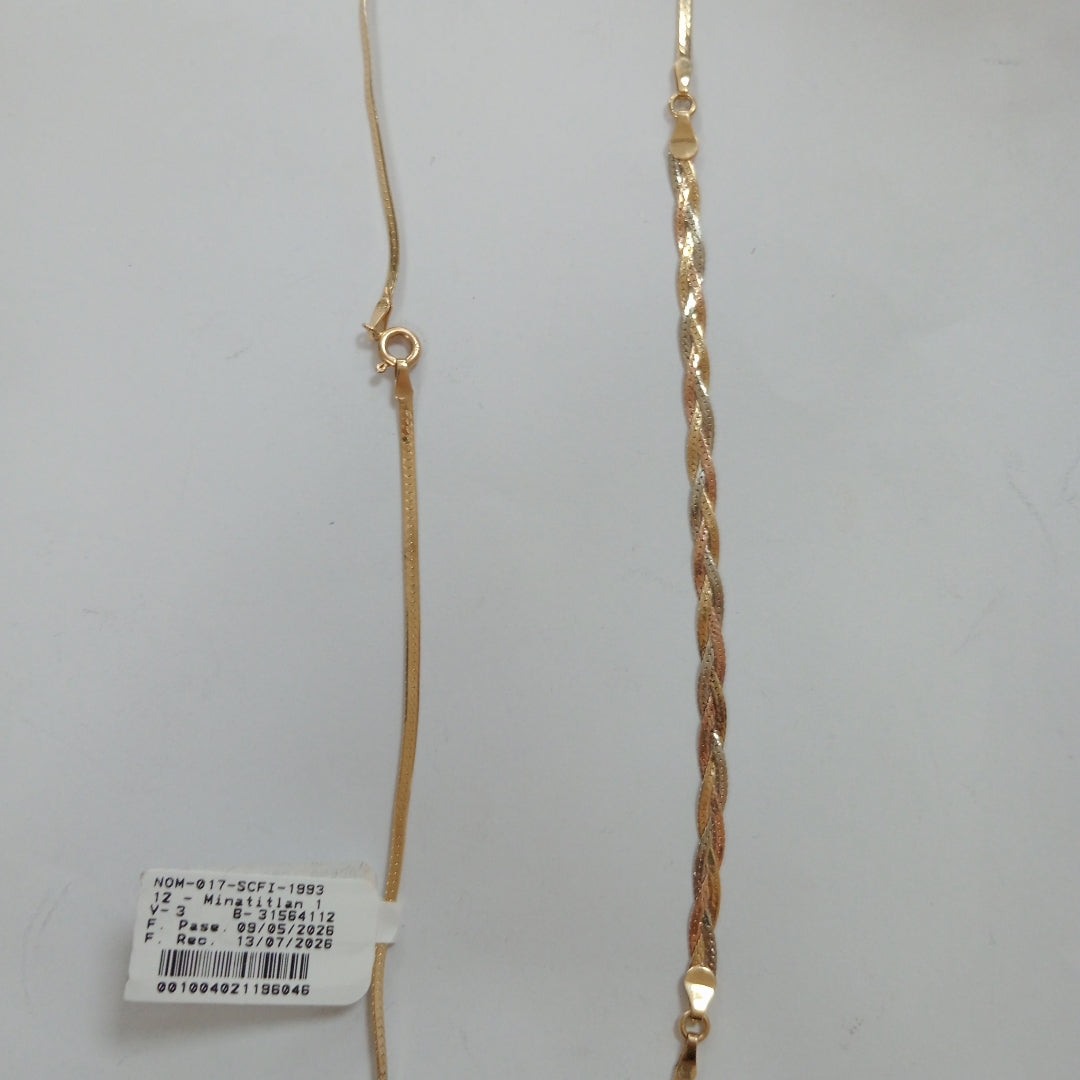 CADENA ORO COMBINADO 14 K 5.2 GRMS (SEMINUEVO)