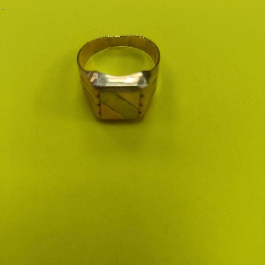ANILLO ORO COMBINADO 14 K 6,50 GRMS (SEMINUEVO)