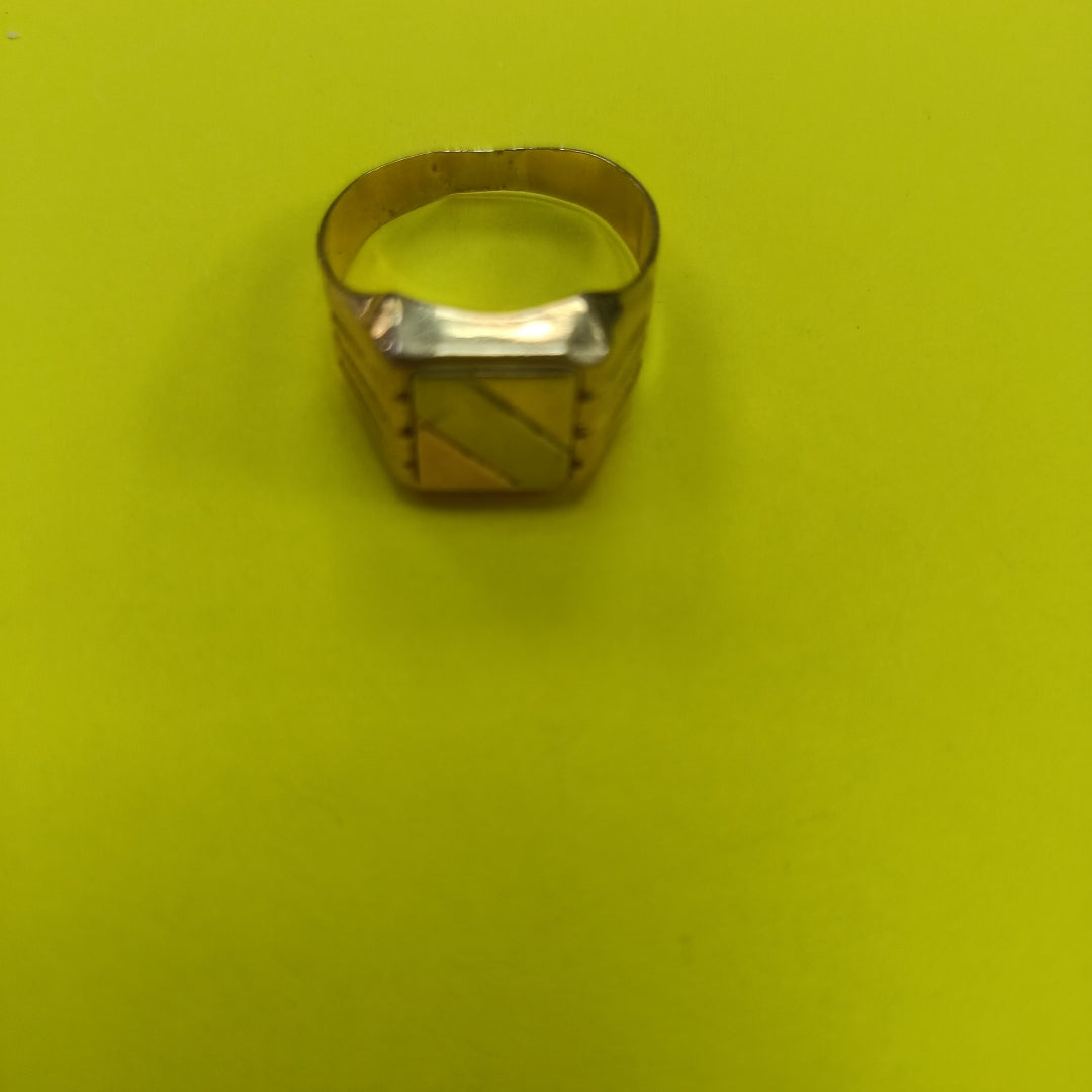 ANILLO ORO COMBINADO 14 K 6,50 GRMS (SEMINUEVO)