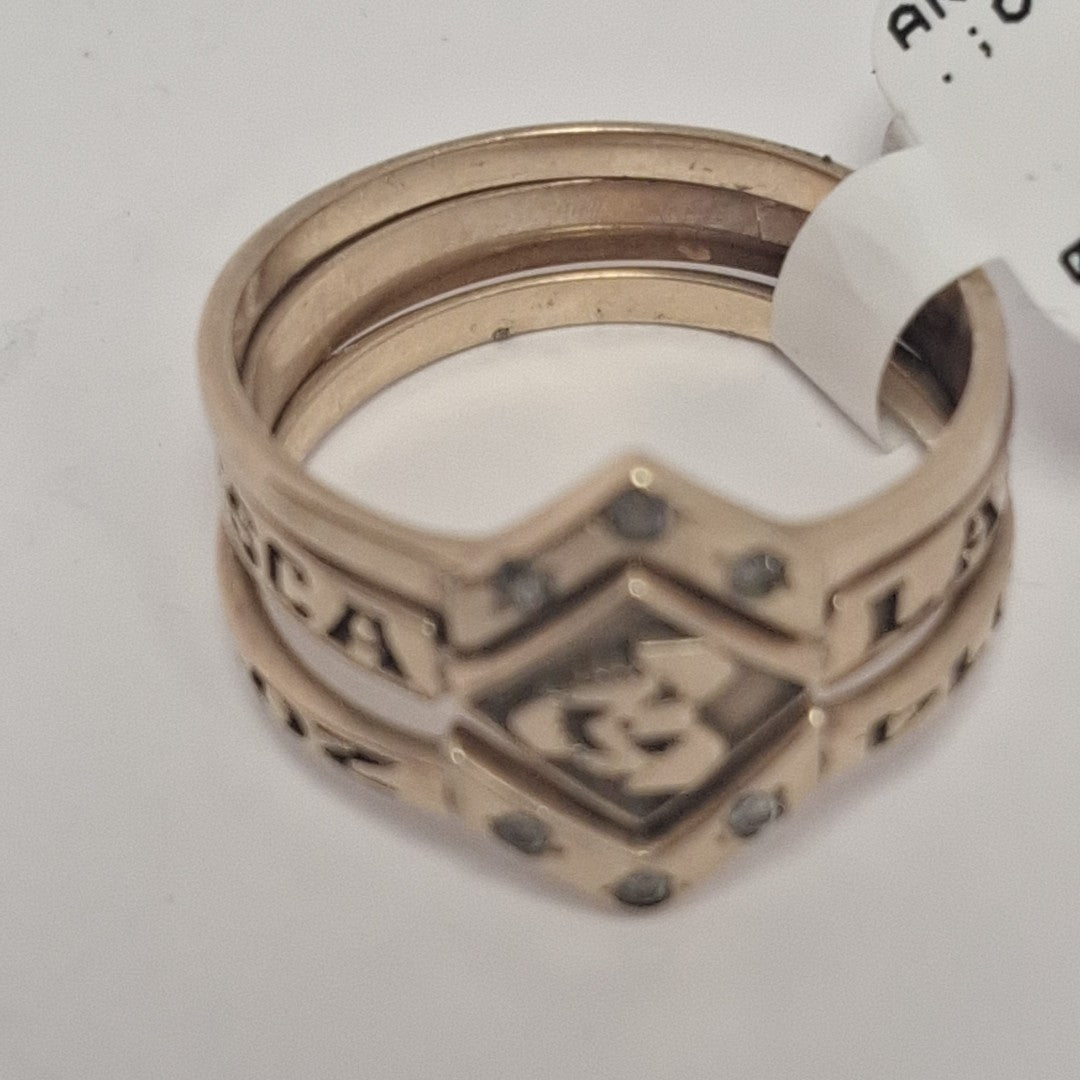 ANILLO DE GRADUACIÓN ORO 10 K 4.6 GRMS (SEMINUEVO)