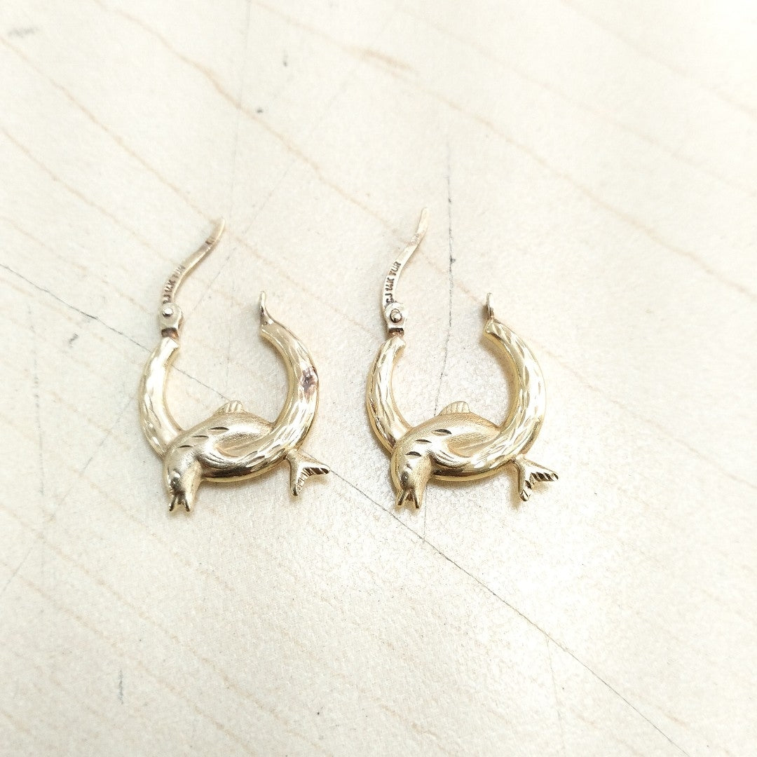 ARRACADAS PAR ORO 14 K 1.6 GRMS (SEMINUEVO)