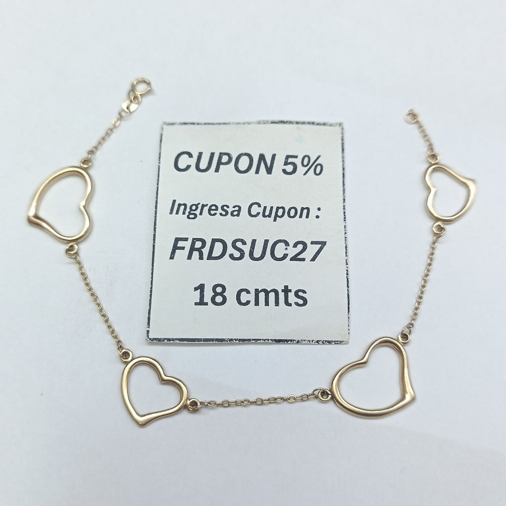 PULSERA ORO 14 K 3.9 GRMS (SEMINUEVO)