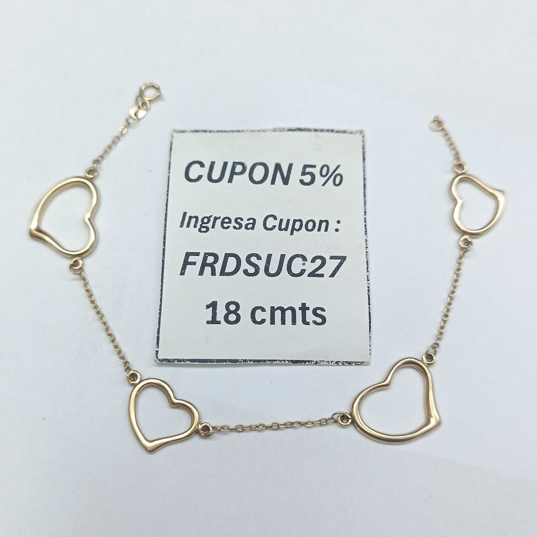 PULSERA ORO 14 K 3.9 GRMS (SEMINUEVO)