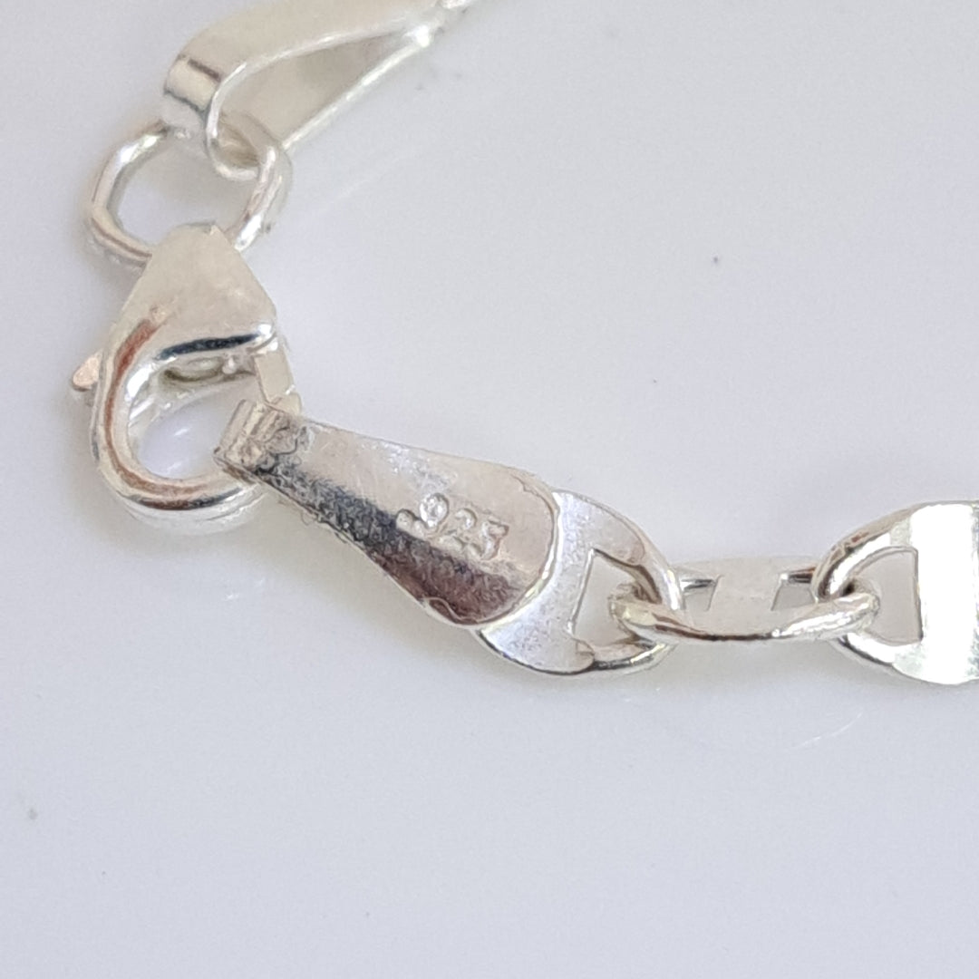 PULSERA TEJIDO ESPECIAL PLATA .925 18 CM 3.3 GR (NUEVO)