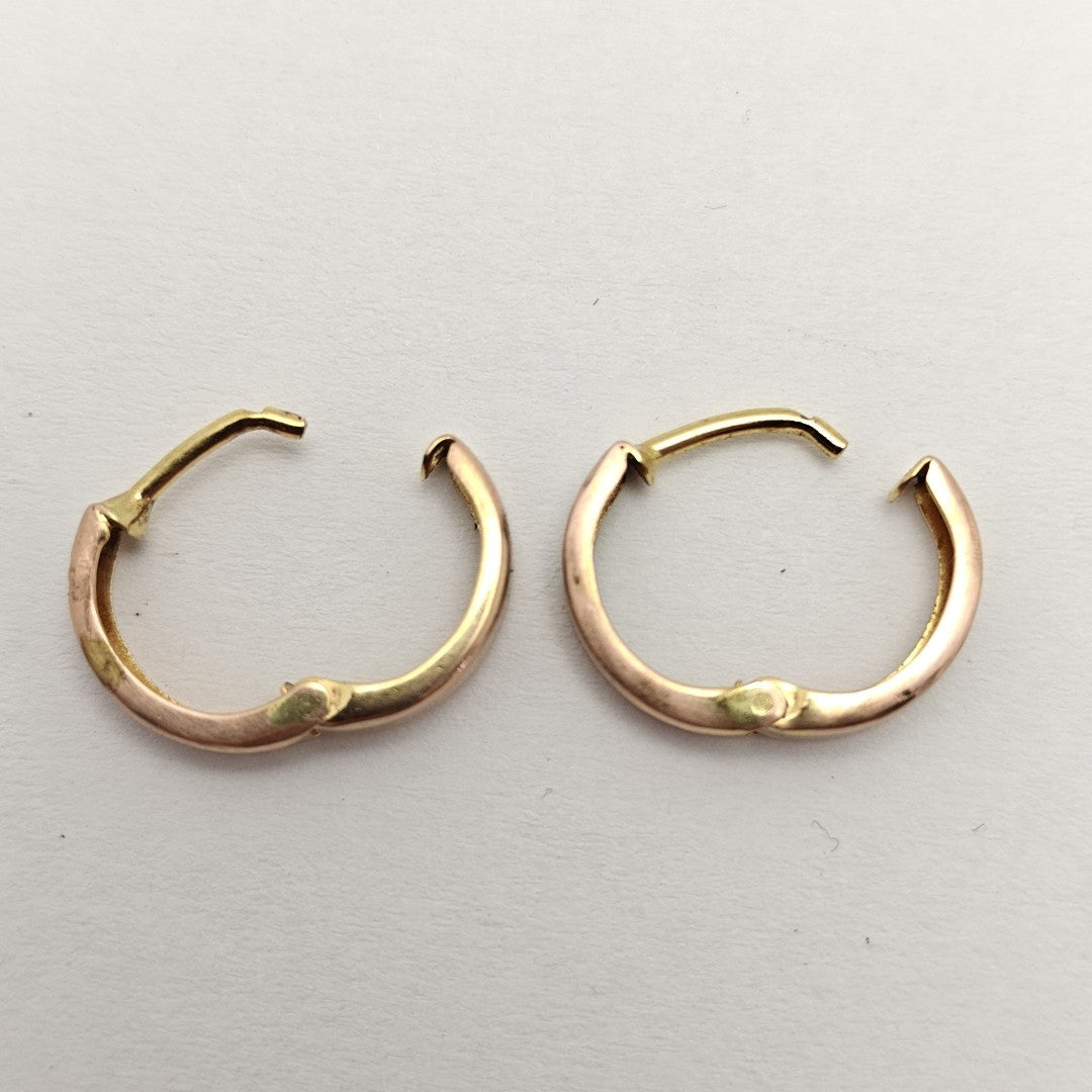 ARRACADAS PAR ORO, ORO COMBINADO 10 K 1.1 GRMS (SEMINUEVO)
