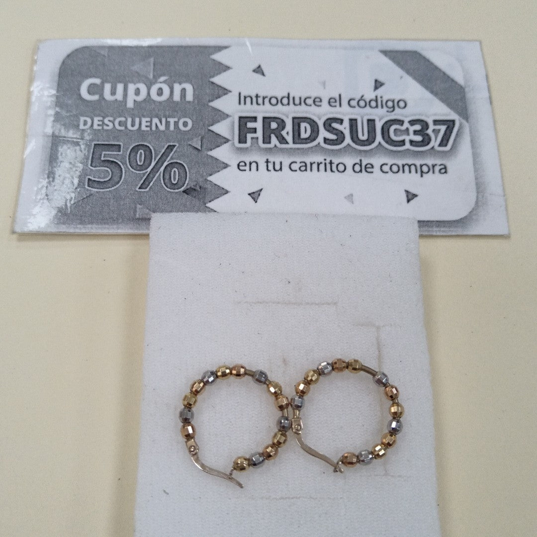 ARRACADAS PAR ORO 10 K 3 GRMS (SEMINUEVO)