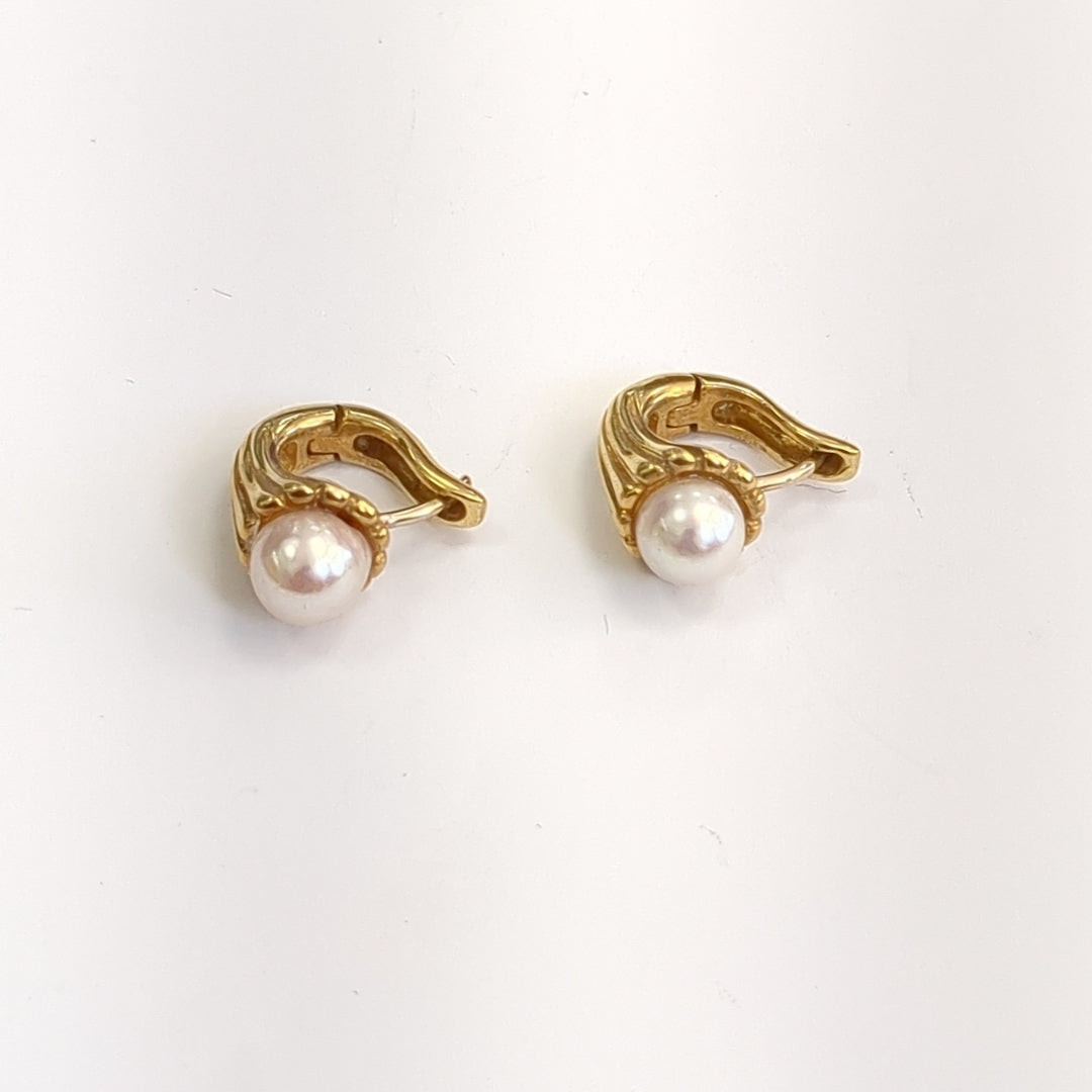 ARETES PAR ORO 18 K 10,50 GRMS (SEMINUEVO)