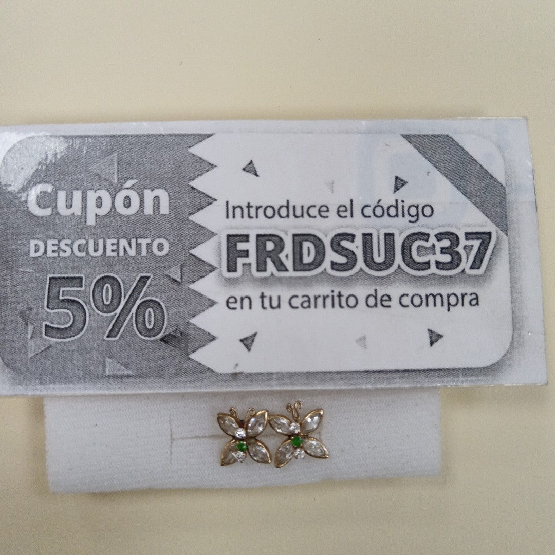 ARETES PAR ORO 10 K 1.4 GRMS (SEMINUEVO)