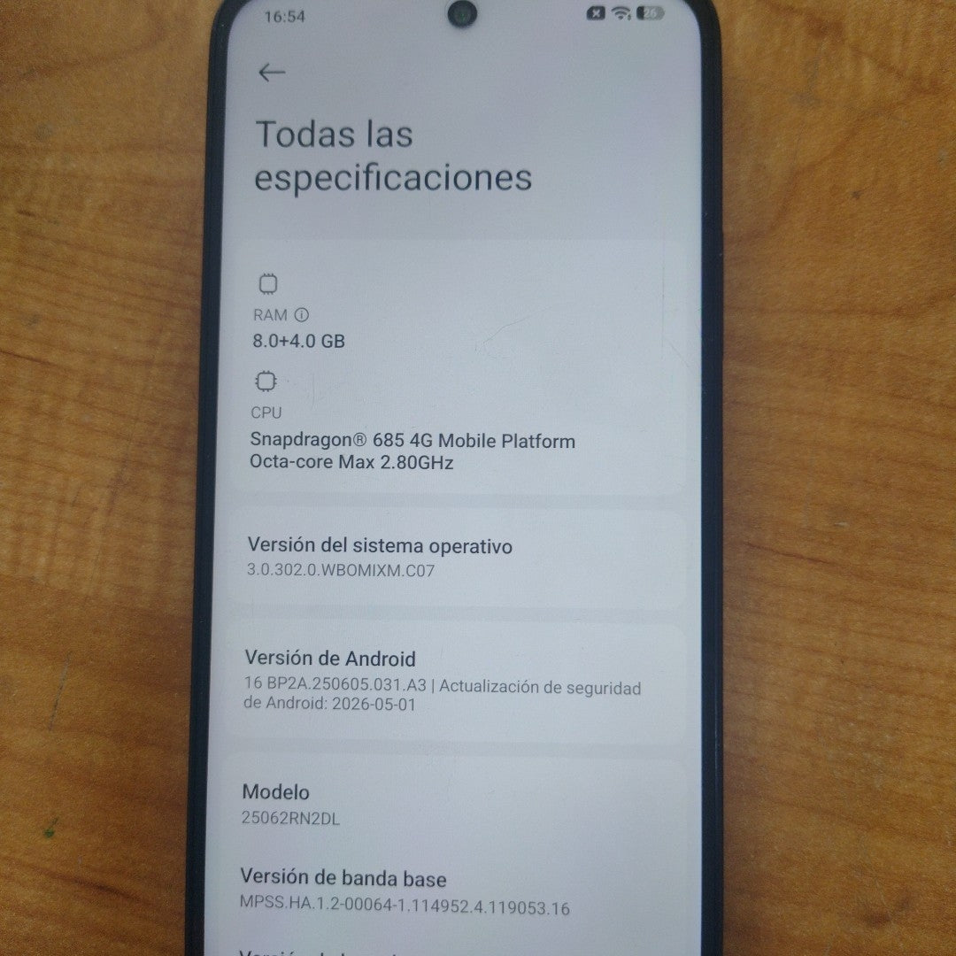 CELULAR XIAOMI REDMI 15 25062RN2DL (2025) 256 GB 8 GB RAM (SEMINUEVO)