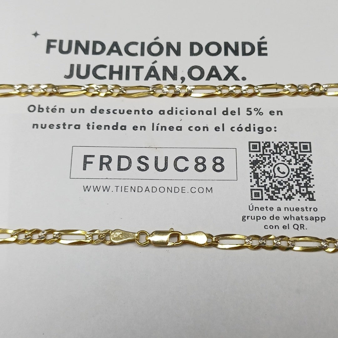 CADENA 3X1 10.4G 50 CM 14K (NUEVO)