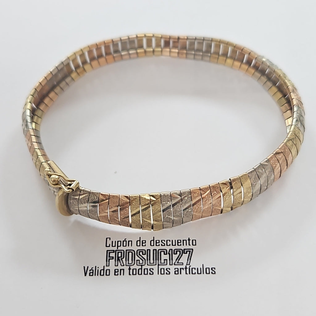 PULSERA ORO COMBINADO 14 K 18,40 GRMS (SEMINUEVO)