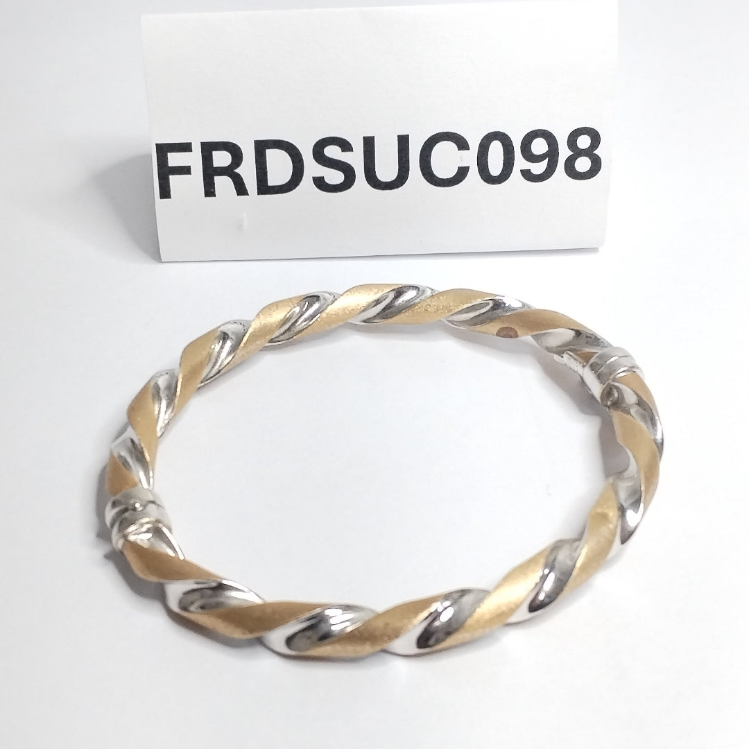 PULSERA RIGIDA ORO, ORO COMBINADO 14 K 12 GRMS (SEMINUEVO)