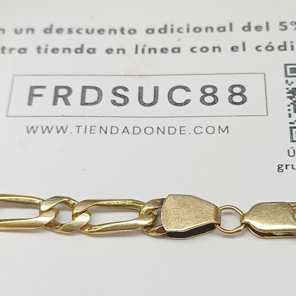 PULSERA ORO 14 K 13.9 GRMS (SEMINUEVO)