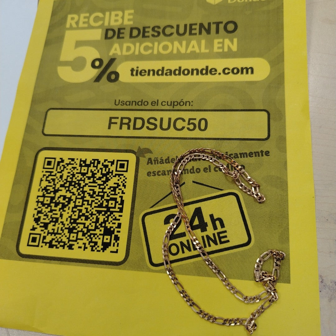CADENA ORO 14 K 7.2 GRMS (SEMINUEVO)