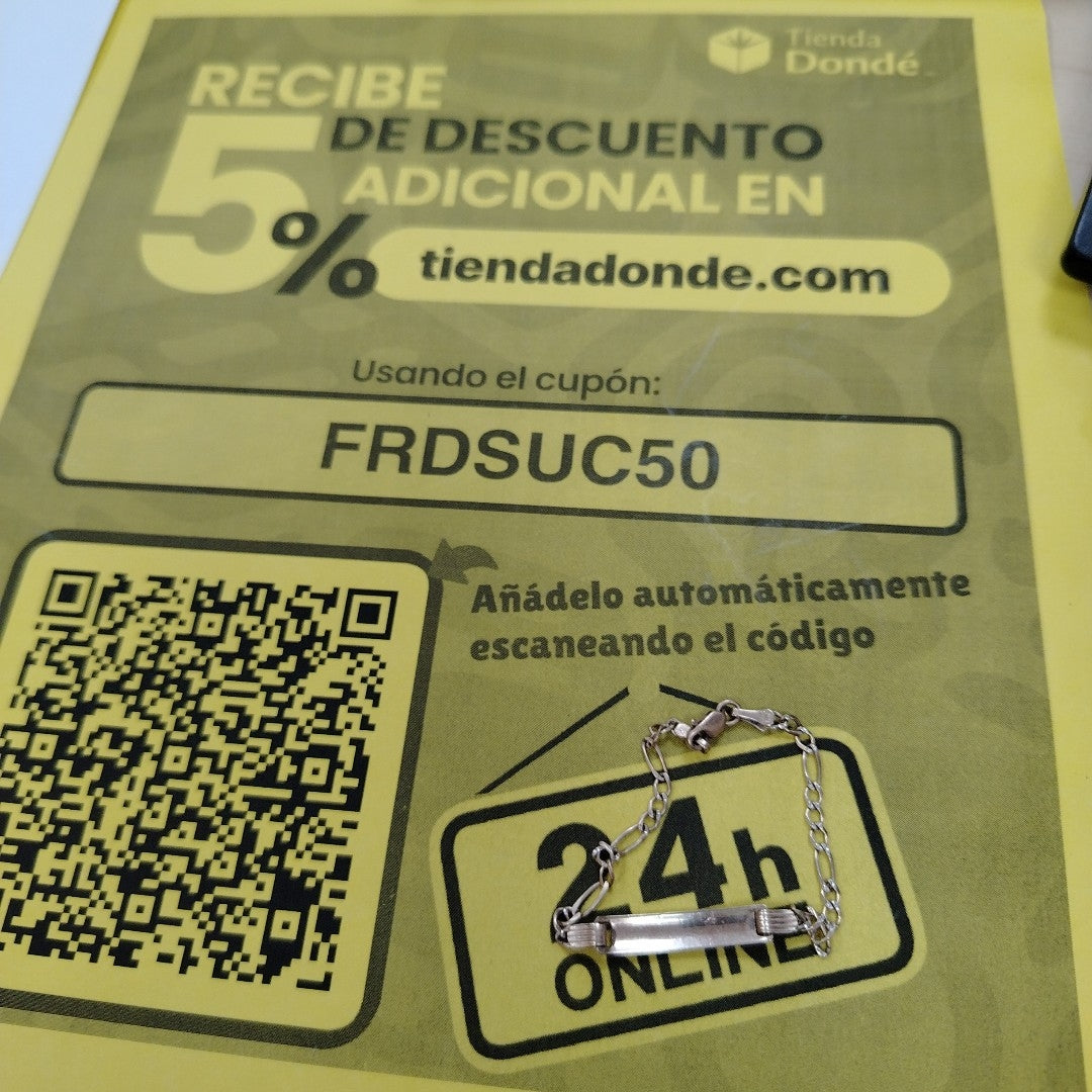 ESCLAVA ORO, RODIADO 10 K 2.8 GRMS (SEMINUEVO)