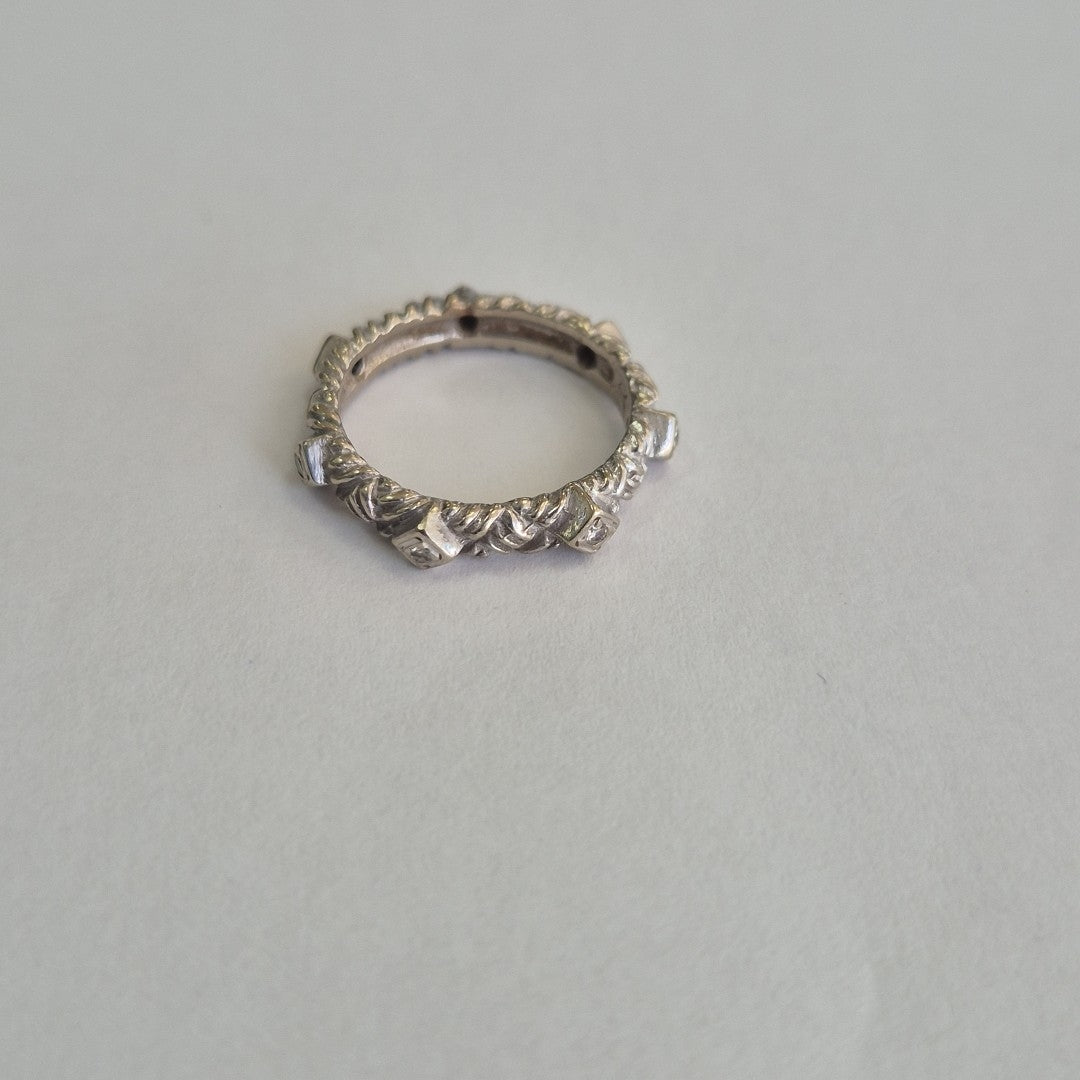 ANILLITO ORO BLANCO 10 K 3,60 GRMS (SEMINUEVO)