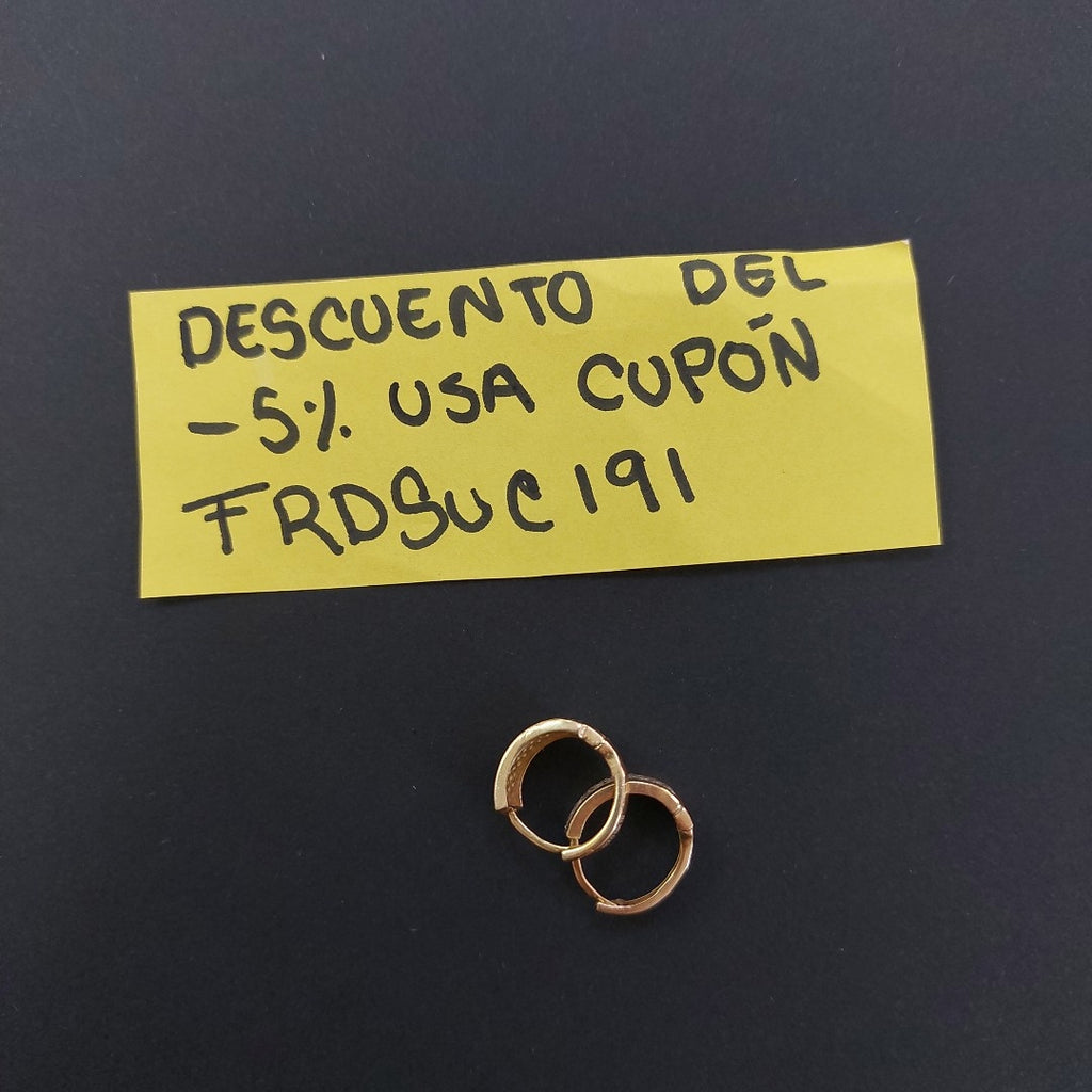 ARETES PAR ORO 14 K 2.8 GRMS (SEMINUEVO)