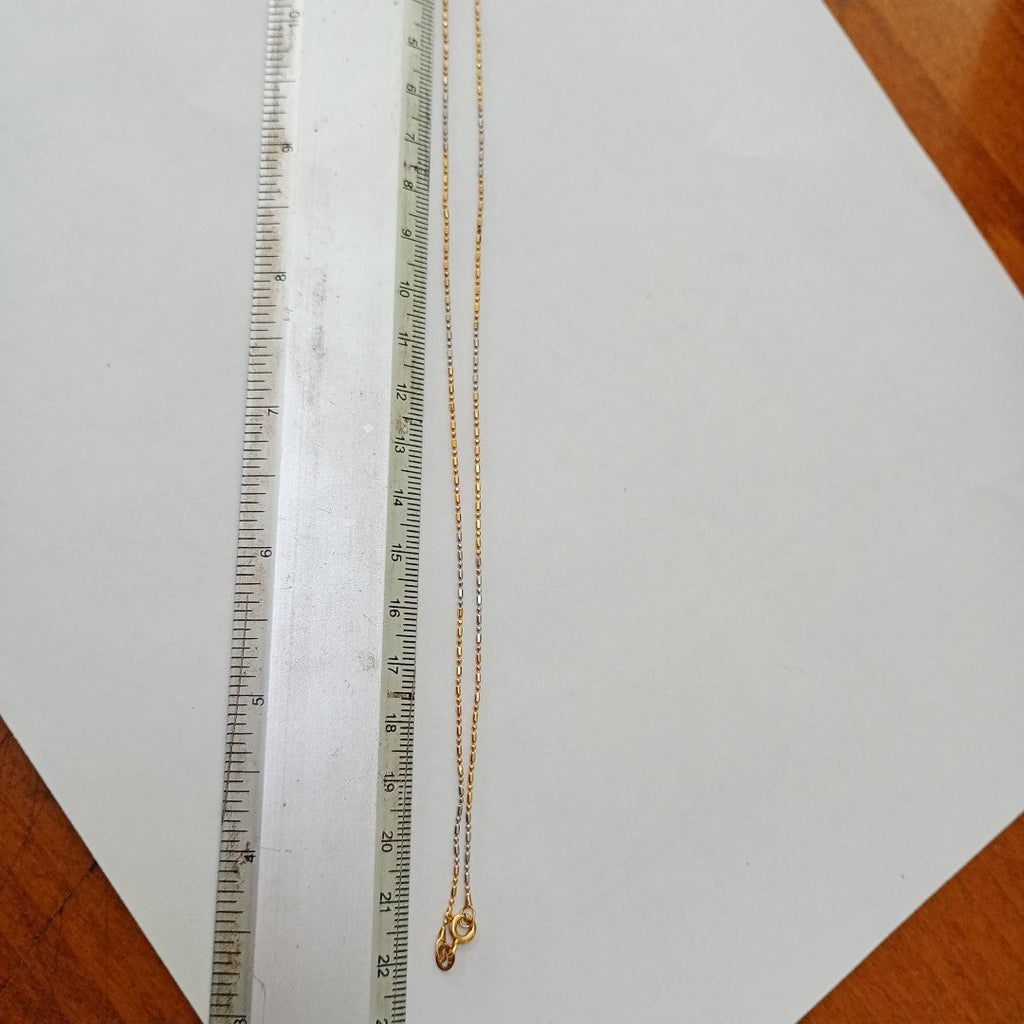 CADENA ORO,ORO BLANCO 14 K 1,80 GRMS (SEMINUEVO)